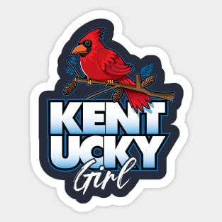 Kentucky Girl State Bird The Cardinal Sticker